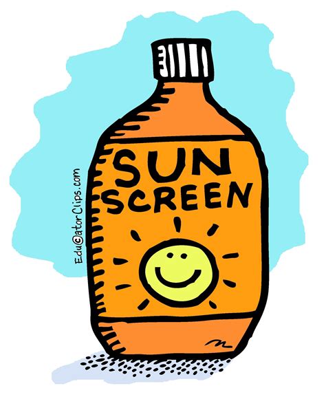 Sunscreen Clip Art | Sunscreen, Clip art, Graphic design tools