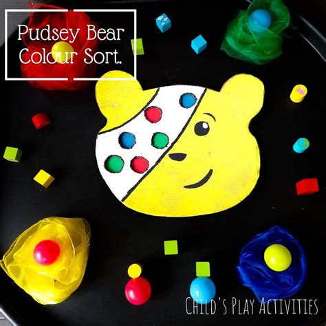 Pudsey Bear - Colour Sort - Child's Play Activities.