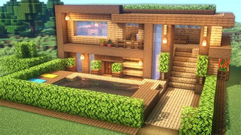 Casas De Minecraft De Madera - La madera es un bloque común que se obtiene a partir de un tronco ...