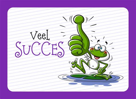 Veel succes met kikker | Hallmark