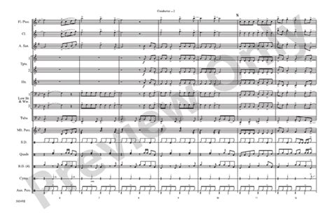 Cheeseburger in Paradise: Marching Band Conductor Score & Parts: Jimmy Buffett - Digital Sheet ...