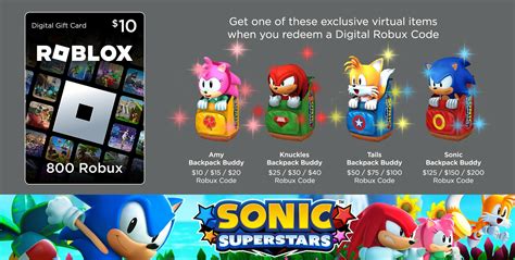 SEGA Offers Sonic Superstars Roblox Backpacks for Gift Card Purchases - Games - Sonic Stadium