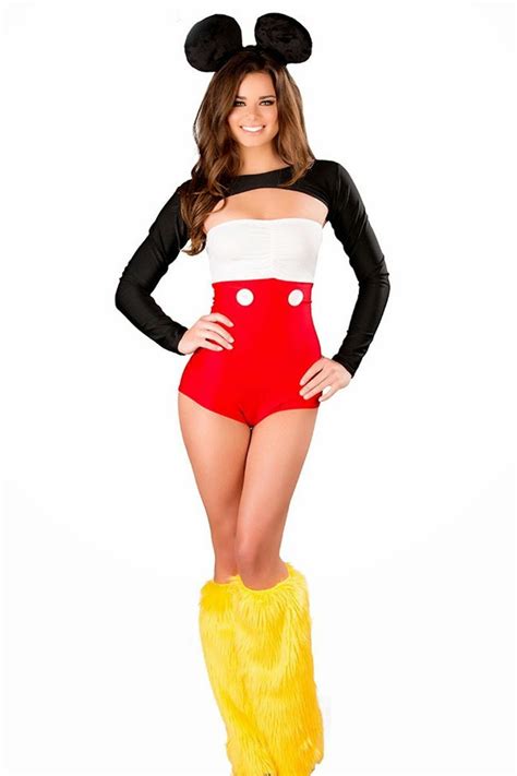 3 pcs Halloween Women's Sexy Playboy Mickey Mouse Cosplay Uniform Costume ~ Fabulous And Style ...