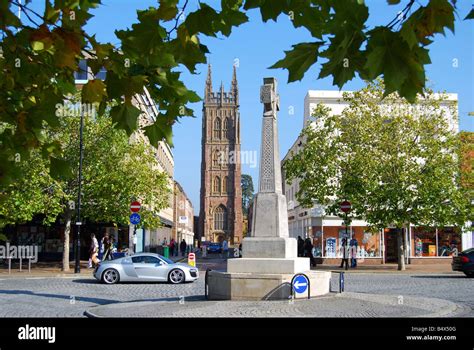 The War Memorial and Parish Church of St.Mary, Taunton, Somerset ...