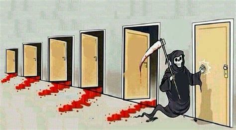 grim reaper knocking door Blank Template - Imgflip