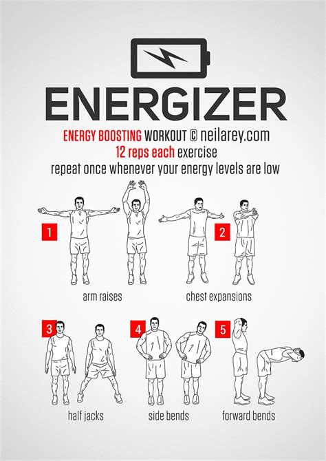 Energizer / Energy Boosting Workout... good for the office | Workouts ...