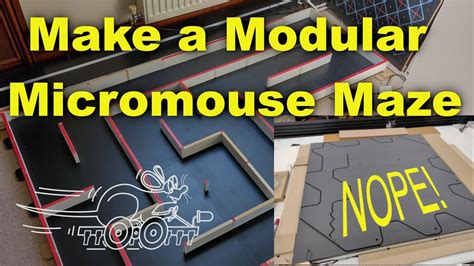 How to make a micromouse maze 2023 - YouTube