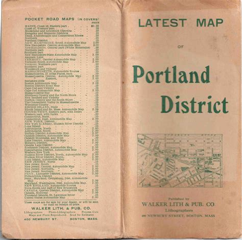 Road Map of the Portland District - High Ridge Books, Inc.