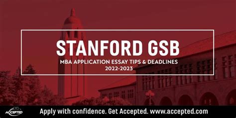 Stanford GSB MBA Application Essay Tips and Deadlines [2022 - 2023], Class Profile | Accepted