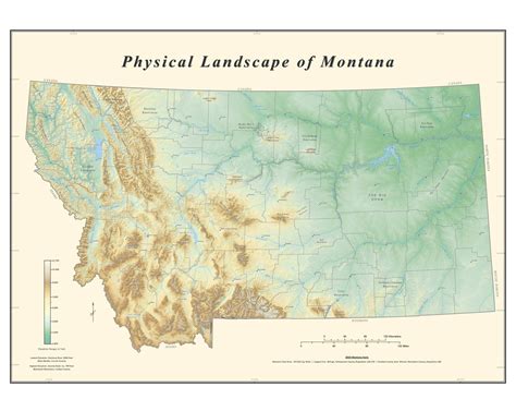 Relief Map Of Montana