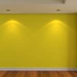 Empty room yellow color wall — Stock Photo © sumetho #9862898