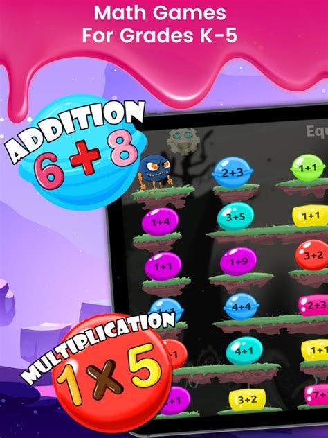 Monster Math. Free Fun Games for elementary grades screenshot