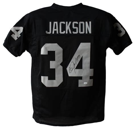 Bo Jackson Autographed/Signed Oakland Raiders Black XL Jersey JSA 11759 – Denver Autographs