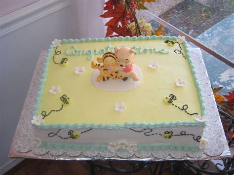 Winnie the Pooh Shower — Baby Shower | Baby shower sheet cakes, Disney baby shower, Baby shower ...