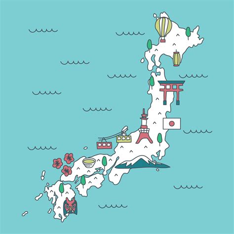 Japanese Map Vector 166465 Vector Art at Vecteezy