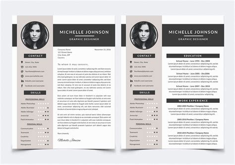 Resume Template for Photoshop By NM-Design-Studio | TheHungryJPEG