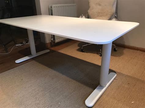 Desk Sit/Stand: Ikea Bekant - White | in Guildford, Surrey | Gumtree
