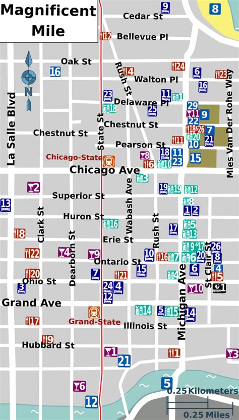 Magnificent Mile Map Printable | Printable Maps