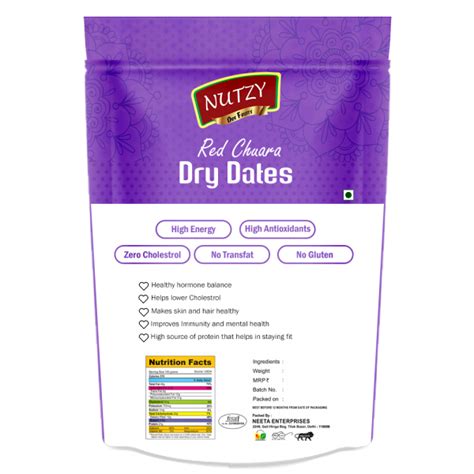 Nutzy Red Dry Dates/Lal Chuara 250 g - JioMart