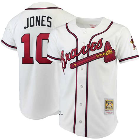 Chipper Jones Atlanta Braves Mitchell & Ness Authentic White Jersey - Atlanta Dugout Talk