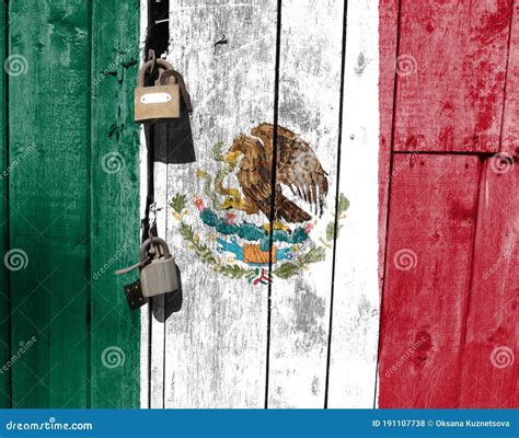 Mexico Flag is on Texture. Template. Coronavirus Pandemic. Countries ...