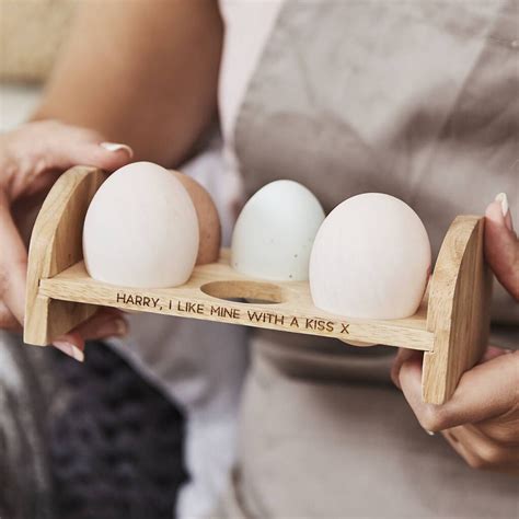 Personalised Wooden Egg Holder By Sophia Victoria Joy | Egg holder, Wooden eggs, Wooden diy