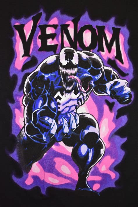 Marvel Mens Venom Purple Smoke Black Shirt New M, 3XL | eBay