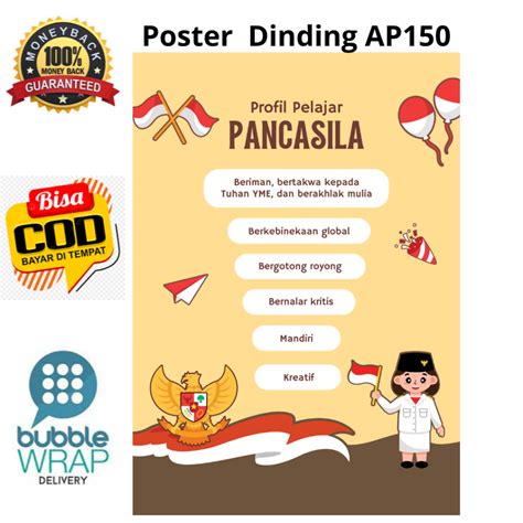 Pancasila Student Profile Wall POSTER Material AP150 | Shopee Malaysia