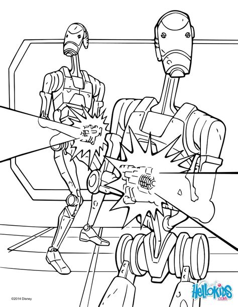 Star wars battle droids coloring pages - Hellokids.com