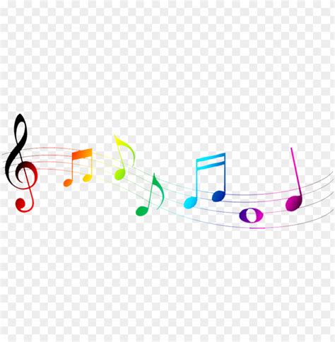 Colorful Music Notes Png Clipart