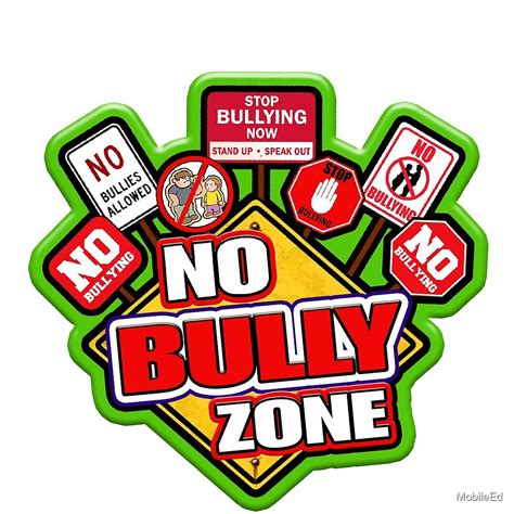 "No Bully Zone" by MobileEd | Redbubble