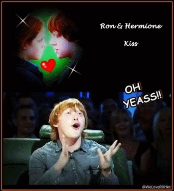 Ron and Hermione kiss - Harry Potter Photo (19759342) - Fanpop