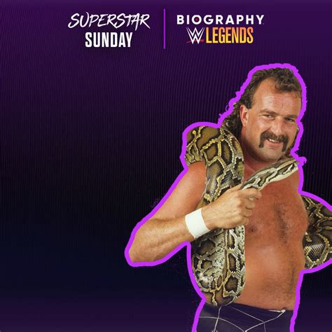 Hear Jake "The Snake" Roberts' story like never before during an all-new Biography: WWE Legends ...