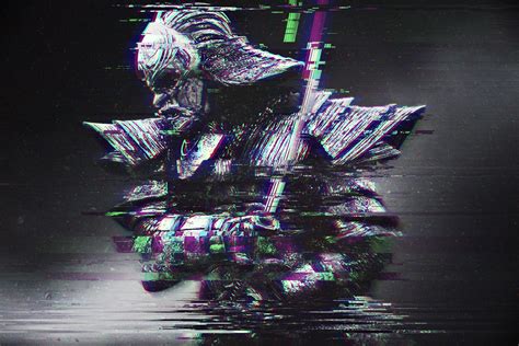 glitch art, Abstract, Distortion, RGB, Samurai, Katana Wallpapers HD / Desktop and Mobile ...