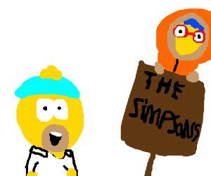 Simpsons, South Park crossover - Drawception