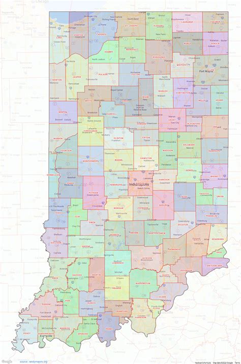 Indiana County Map – shown on Google Maps