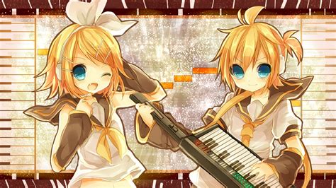 vocaloid, len, guy, yellow, smiling, chibi, happy, yellow hair, girl ...