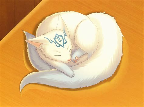 Cute Anime White Fox