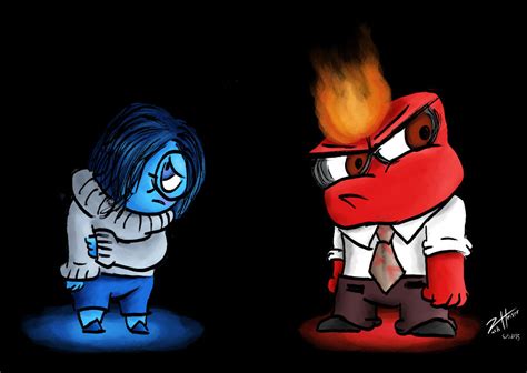 Sadness and Anger (Inside Out) by Zistheone on DeviantArt