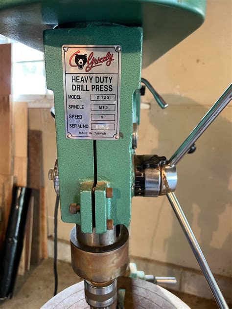 Lot # 2 - Grizzly Heavy Duty Drill Press - (Model # G-1201 - Works ...