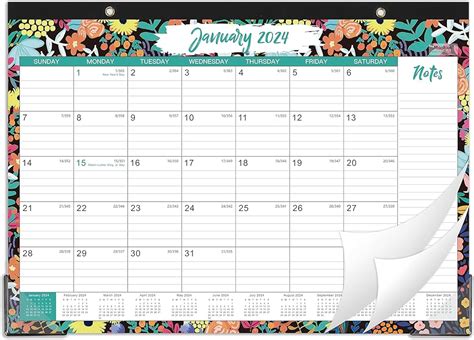 2024 Desk Calendar - Fall Semester 2024