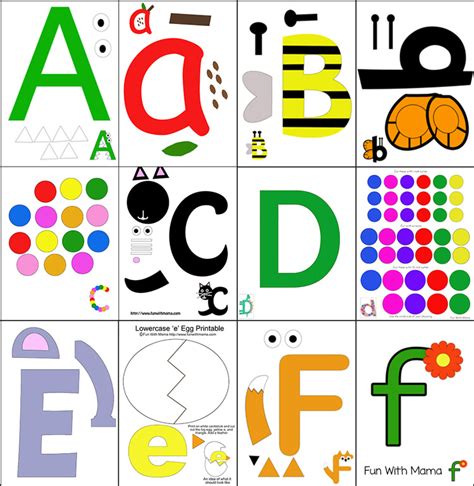 Printable Alphabet Letter Crafts | Preschool letters, Alphabet ...