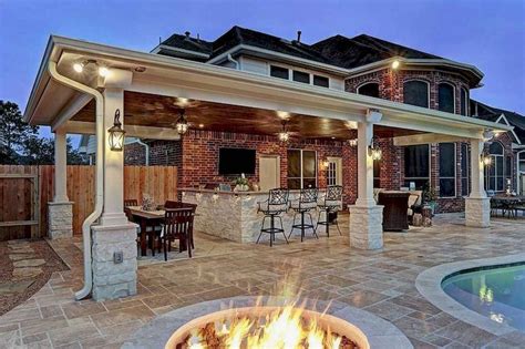 80 Amazing Outdoor Kitchen Design for Your Summer Ideas - Decoradeas | Backyard patio designs ...