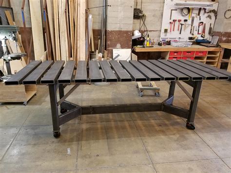 Fabricating a Large Slatted Welding Table – Daniel Busby