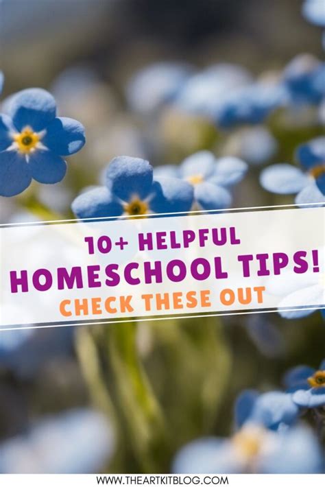 10+ Helpful Homeschooling Tips - The Art Kit