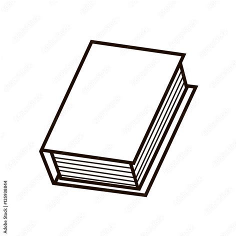 book outline icon. vector Stock Vector | Adobe Stock