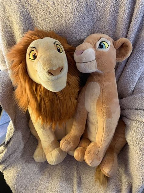 Adult Simba and Nala disney store plushies by pinkcollector on DeviantArt