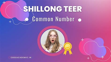 How Shillong TEER Common Number Can Make You Win Today!