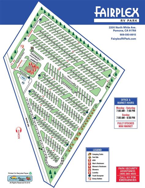 Campground Map | Fairview RV Park - Fairplex RV Park