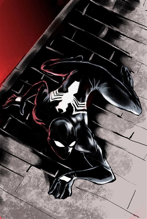 Black suit Spider-Man | Symbiote spiderman, Spiderman comic, Spiderman art